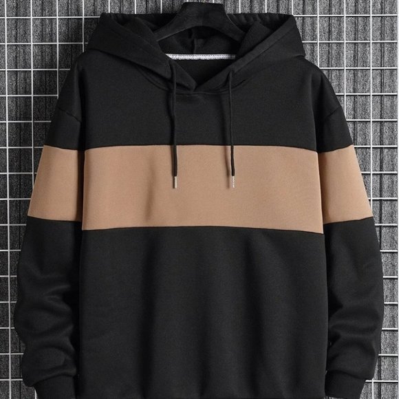 . Other - Black And Brown Mens Thermal Hoodie
